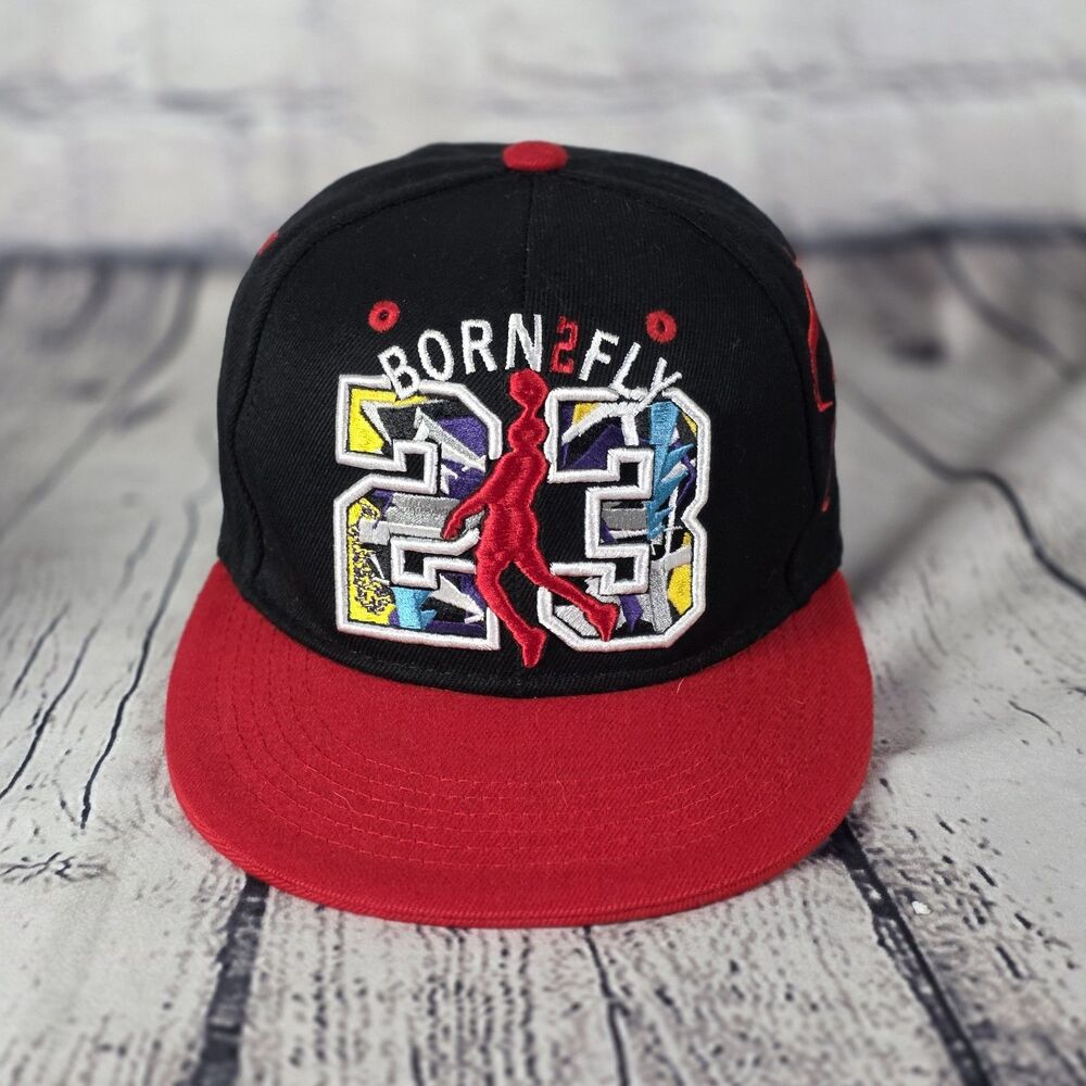 Born 2 Fly Black Red Snapback Hat 🧢 Legend Embroidery